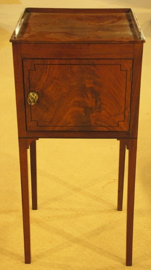 A Regency Mahogany Bedside Cupboard