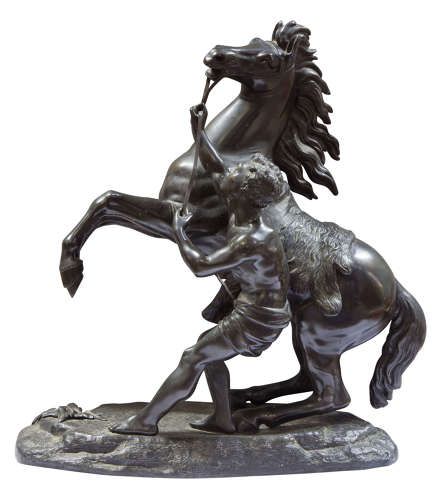 Spelter Figure of a Marly Horse and Handler