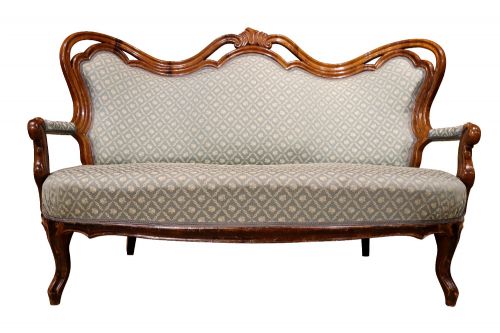 FINE CONTINENTAL WALNUT THREEPIECE SALON SUITE CIRCA 1890 - ADDITIONAL PHOTO 2