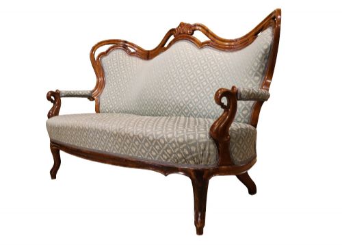 FINE CONTINENTAL WALNUT THREEPIECE SALON SUITE CIRCA 1890 - ADDITIONAL PHOTO 3