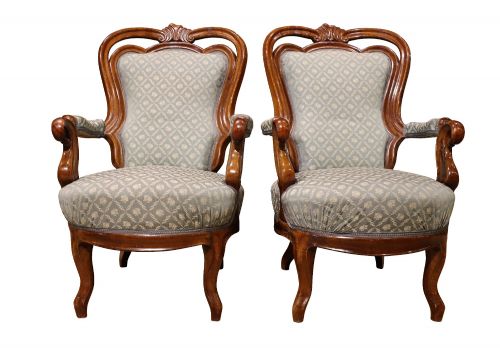 FINE CONTINENTAL WALNUT THREEPIECE SALON SUITE CIRCA 1890 - ADDITIONAL PHOTO 7