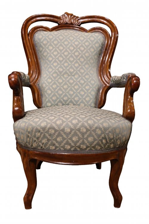 FINE CONTINENTAL WALNUT THREEPIECE SALON SUITE CIRCA 1890 - ADDITIONAL PHOTO 9