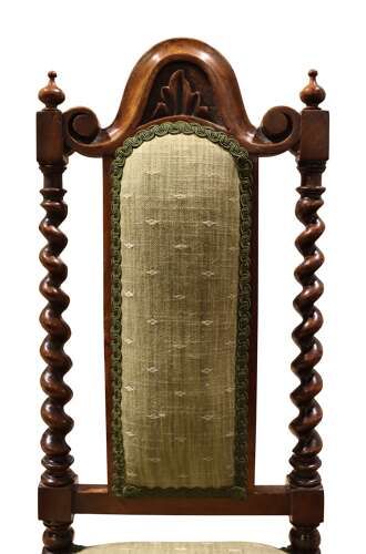 FINE VICTORIAN WALNUT CHILD'S BARLEY TWIST CHAIR C1860 - ADDITIONAL PHOTO 4