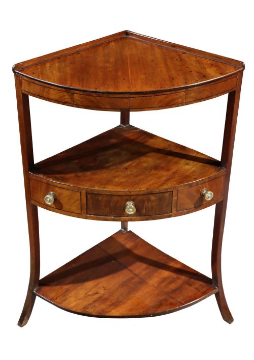 Early 19th Century Mahogany Corner Washstand, c.1825