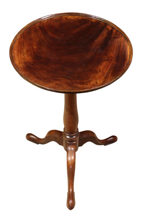 18th Century George III Mahogany Tripod Occasional Wine Table C.1780