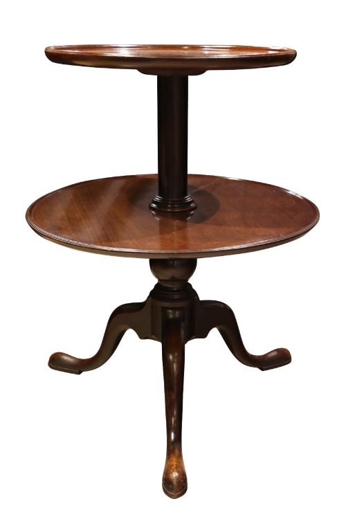 Georgian Mahogany Two-tier Tripod Etagere Circa 1780