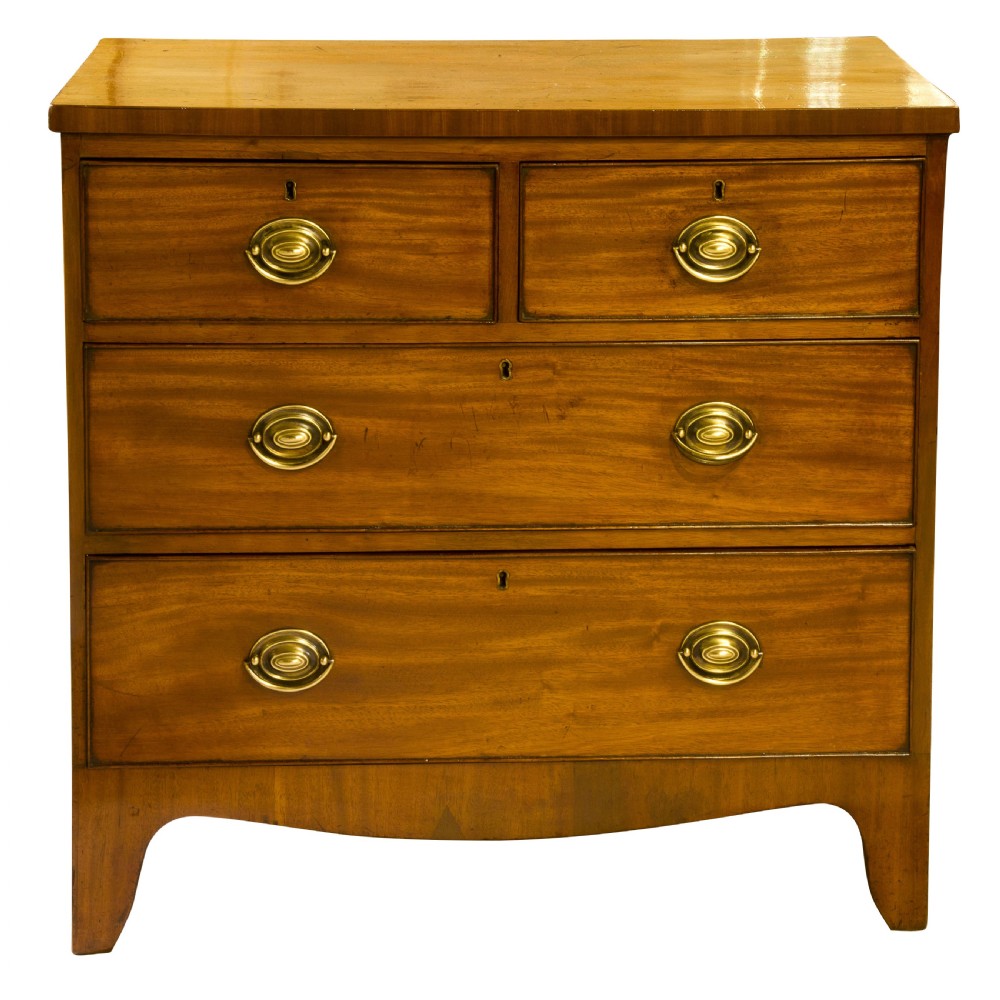 A Small Mahogany Chest of 2 short over 2 long drawers View IV