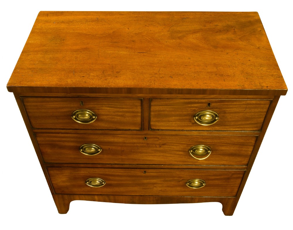 A Small Mahogany Chest of 2 short over 2 long drawers View V
