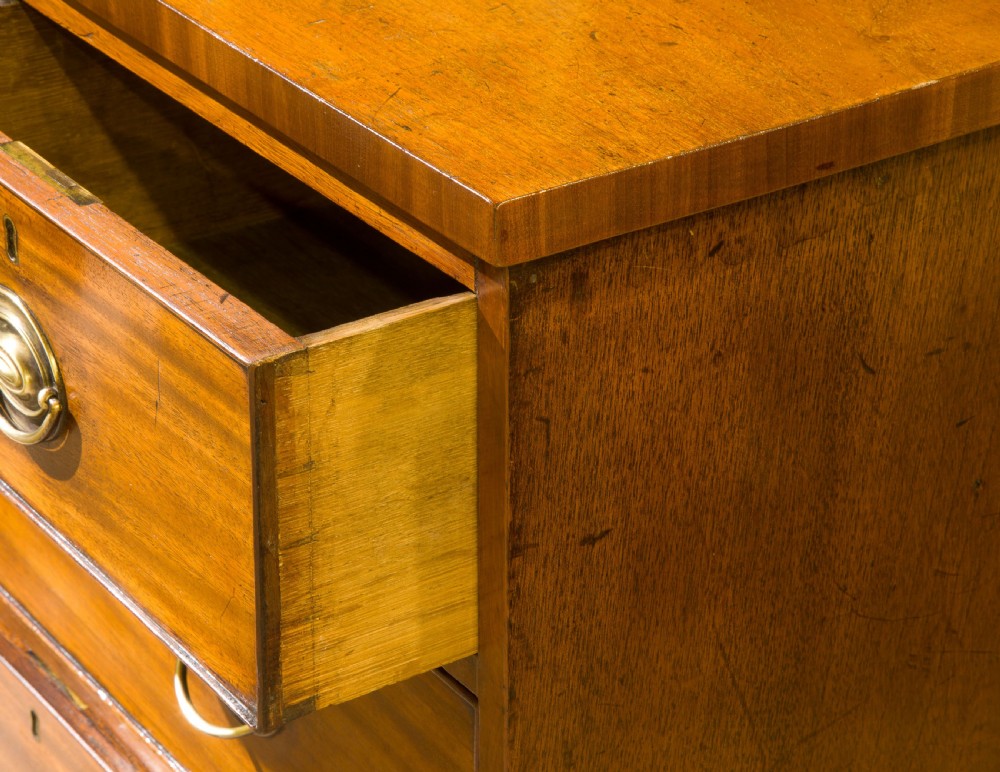 A Small Mahogany Chest of 2 short over 2 long drawers View VII