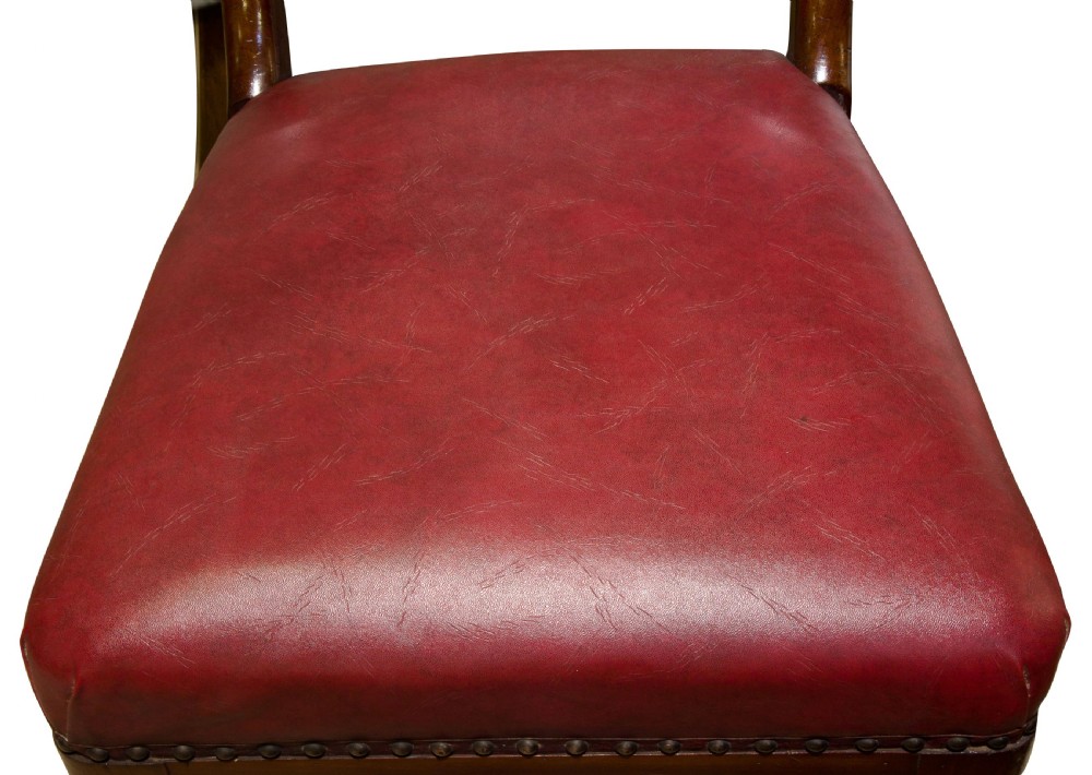 6 Mahogany Balloon Back Dining Chairs View VI