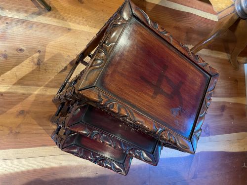 Nest of 3 Chinese Tables.