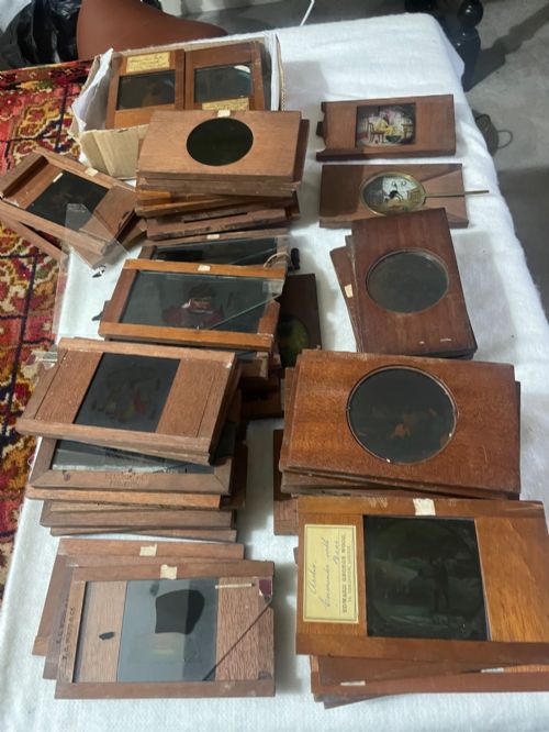 84 Assorted Magic Lantern Slides .