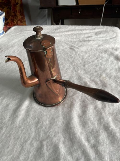 Copper Chocolate Pot .