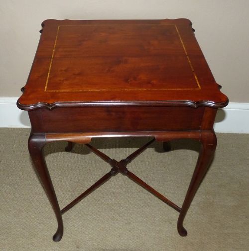 An Edwardian Inlaid Occasional/lamp Table
