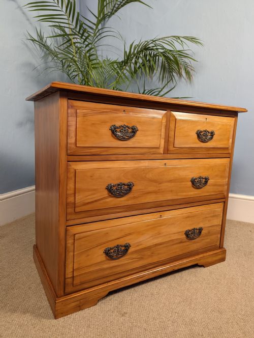 Satin Walnut Chest of Drawers