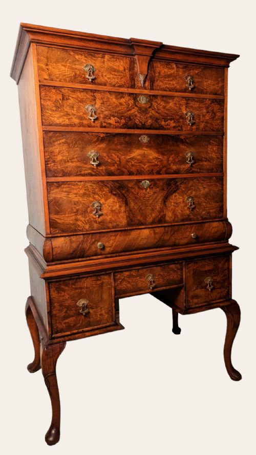 Burr Walnut Tallboy