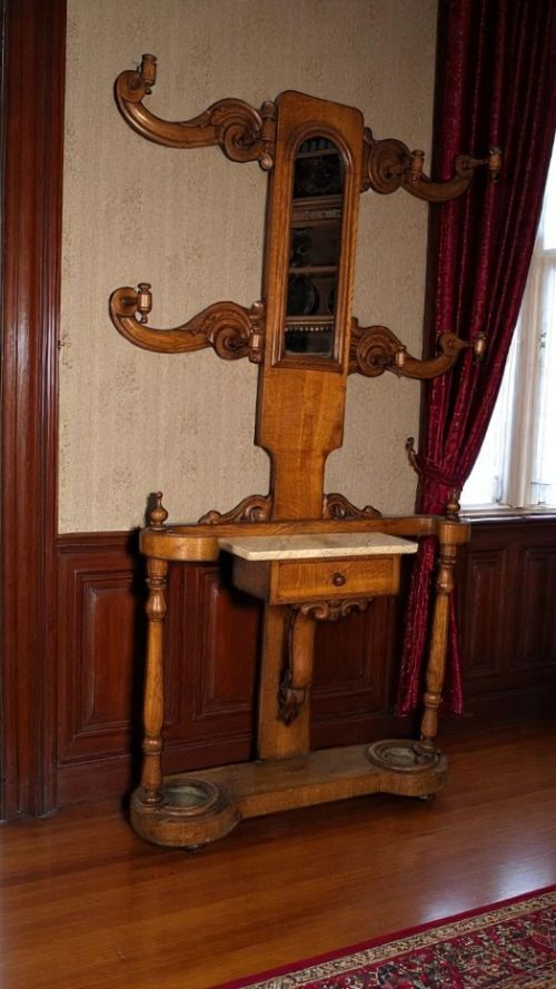 Victorian Oak Tree Hat Stand