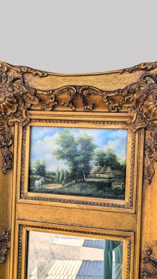 A GILT FRAMED WALL PIER MIRROR - ADDITIONAL PHOTO 6