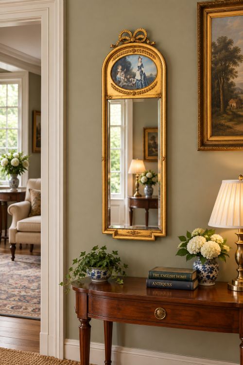 A Victorian Gilt Framed Pier / Wall Mirror
