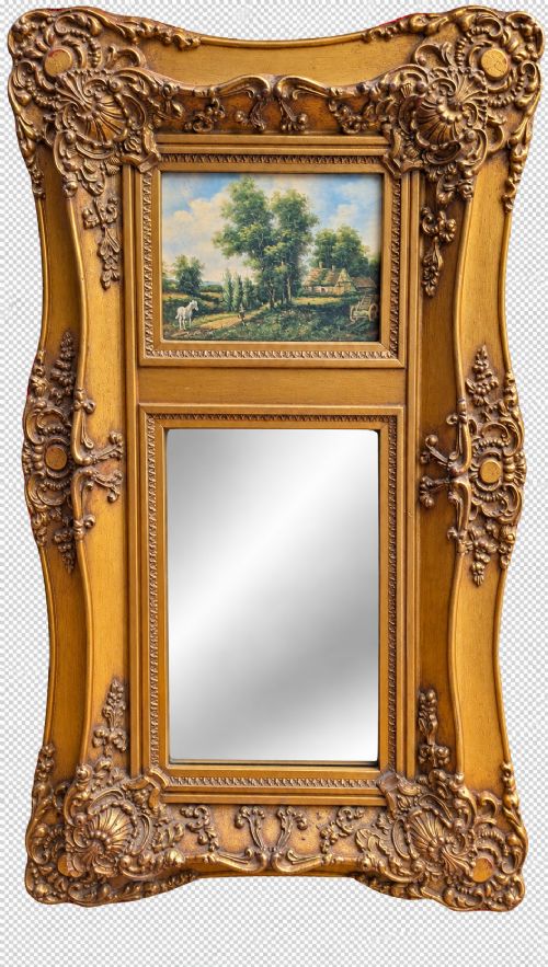 A Gilt Framed Wall Mirror