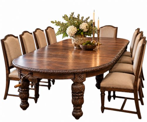 A Substantial Victorian Oak Extending Table Circa 1880