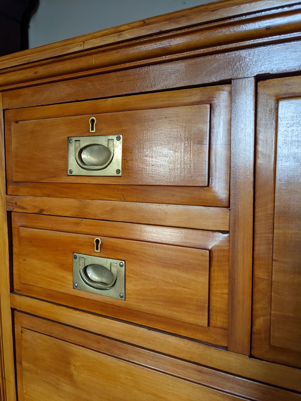Late Victorian Satin Walnut Chest of Drawers View III