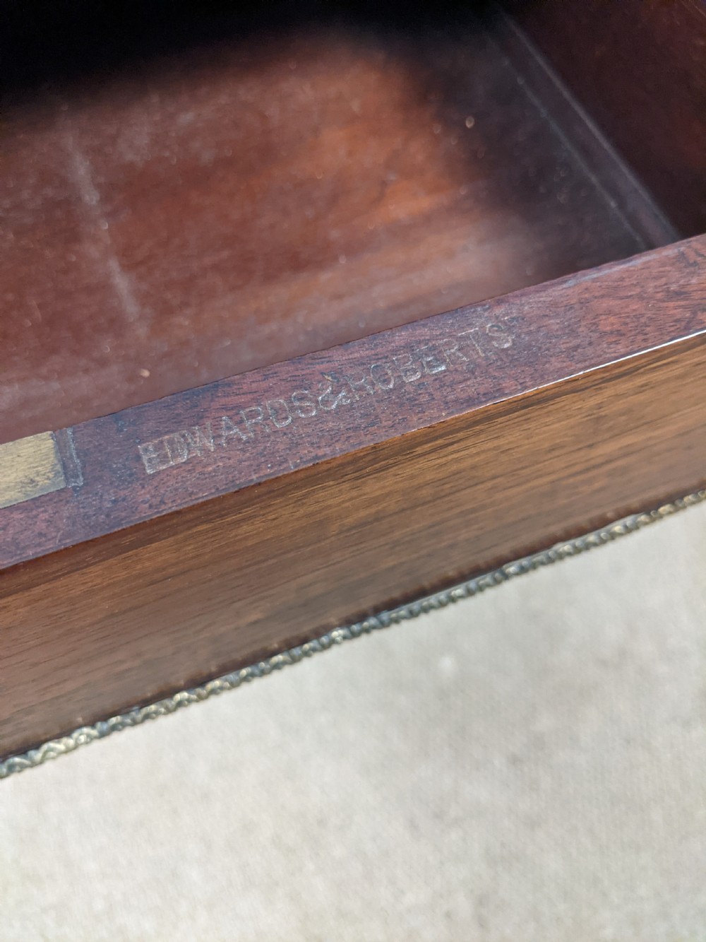 Rosewood Sofa Table by Edwards and Roberts View IV