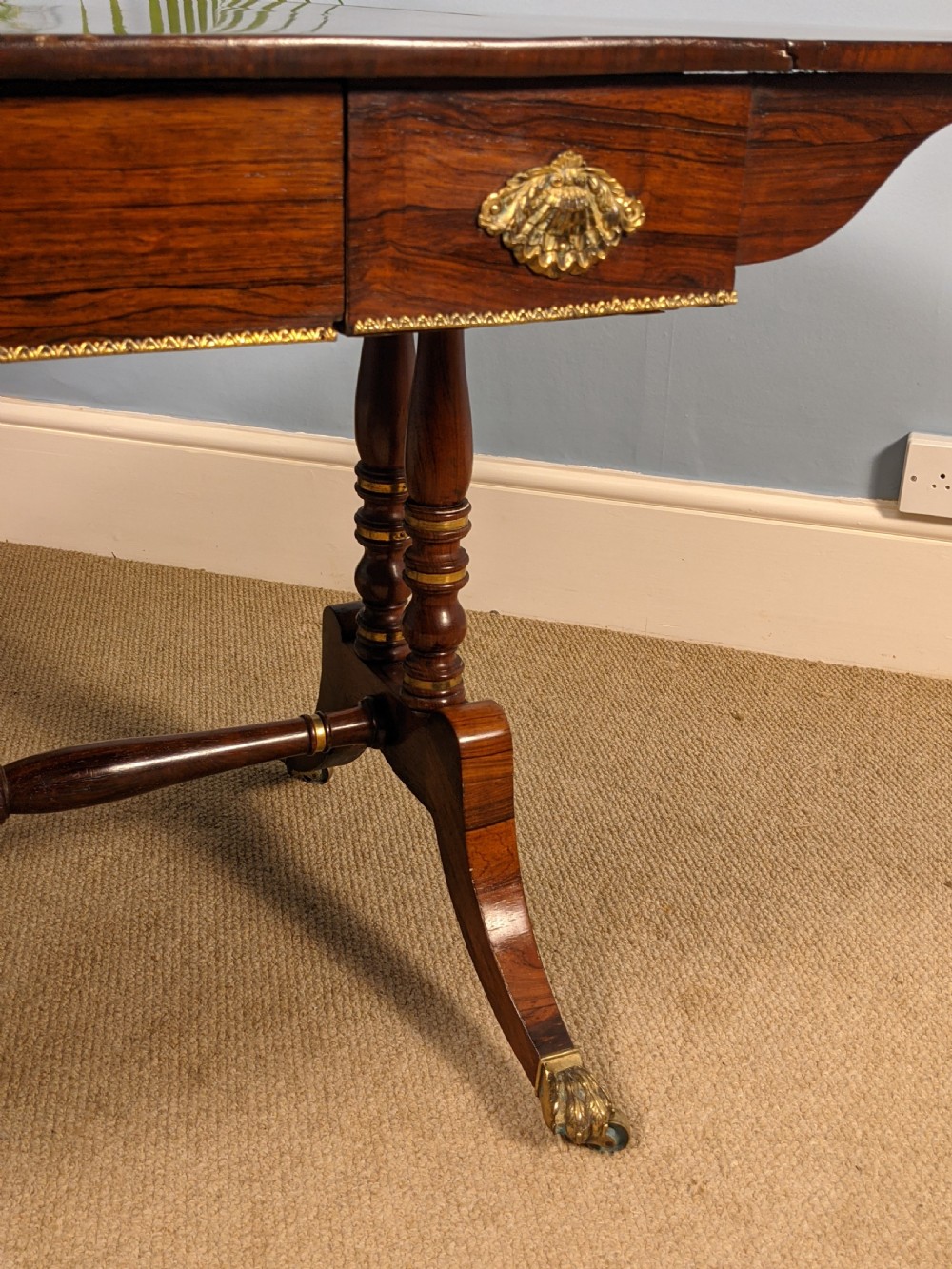Rosewood Sofa Table by Edwards and Roberts View V