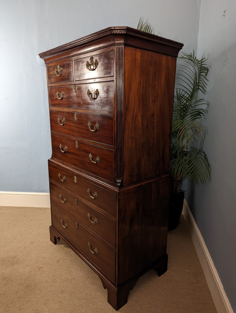 Georgian Mahogany Chest on Chest View XV