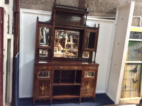 Rosewood Mirror Back Sideboard