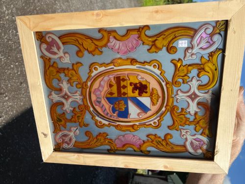 A FANTASTIC PAINTED STAINED GLASS WINDOW - ADDITIONAL PHOTO 3