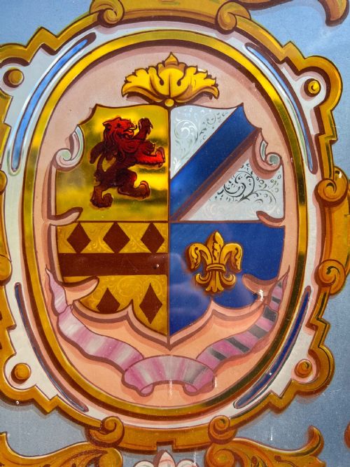 A FANTASTIC PAINTED STAINED GLASS WINDOW - ADDITIONAL PHOTO 1