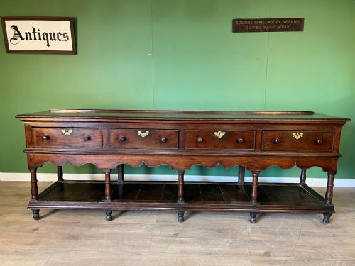 An Outstanding Exceptionally Large Oak Montgomeryshire Dresser Base