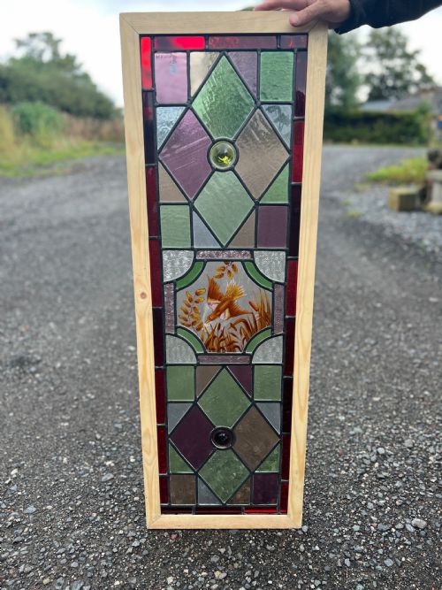 Stained Glass Window - Depicting a Bird
