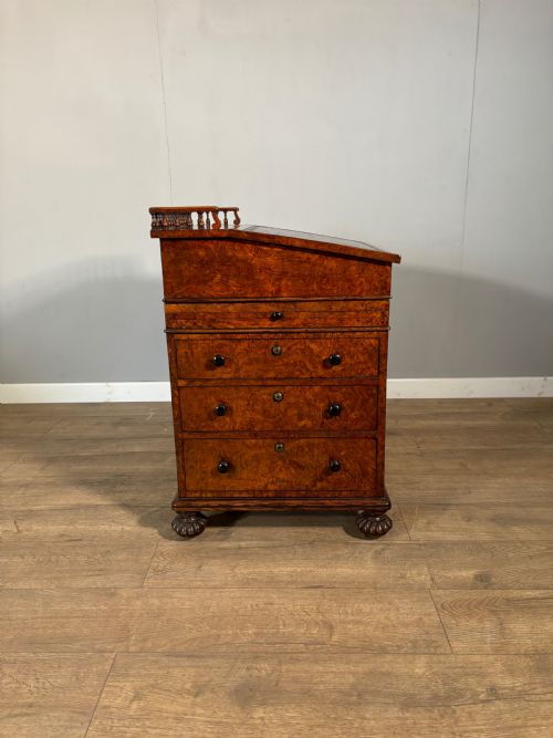 An Exceptional Gillows Regency Davenport in Pollard Oak