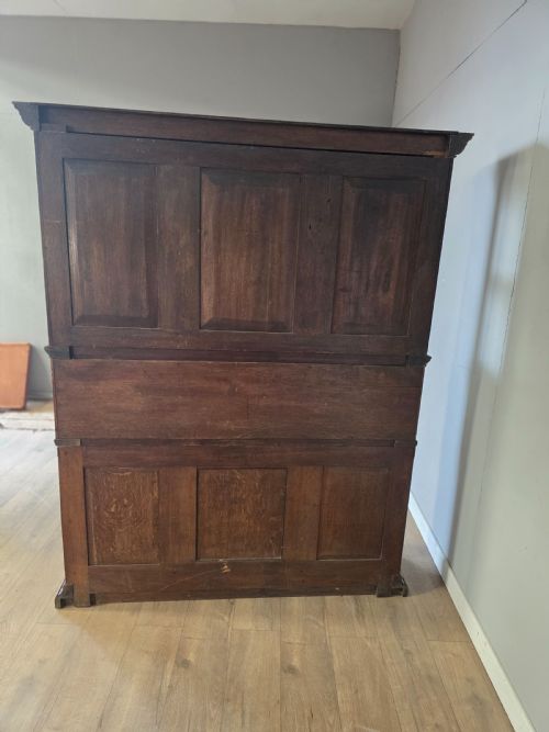 1880 MORRIS CO VICTORIAN OAK CABINET DESK BY GEORGE W JACK - ADDITIONAL PHOTO 13