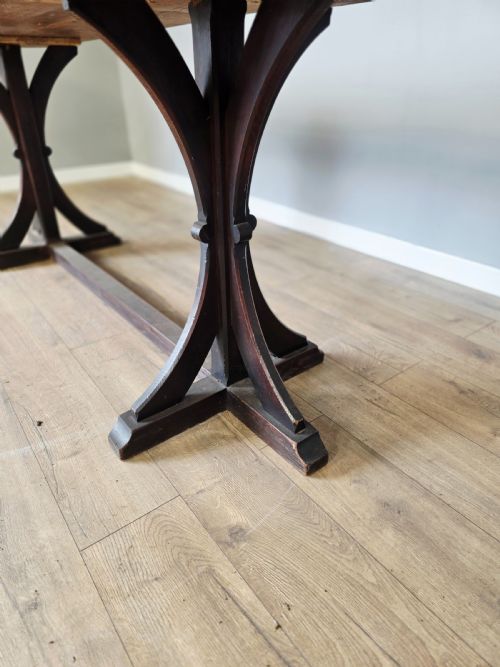 1880 PITCH PINE CENTRESERVING TABLE - ADDITIONAL PHOTO 6