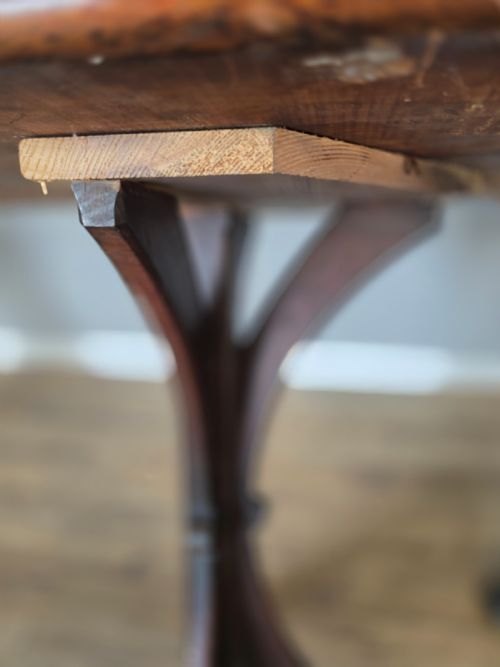 1880 PITCH PINE CENTRESERVING TABLE - ADDITIONAL PHOTO 11