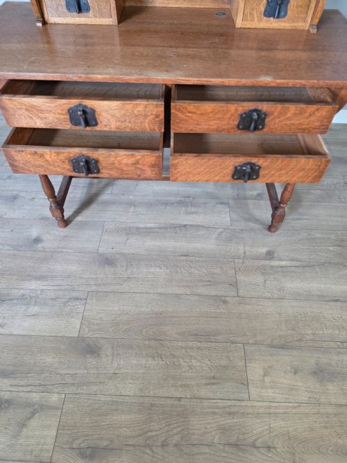 EARLY HEALS OF LONDON ANTIQUE OAK NEWLYN DRESSING TABLE - ADDITIONAL PHOTO 14