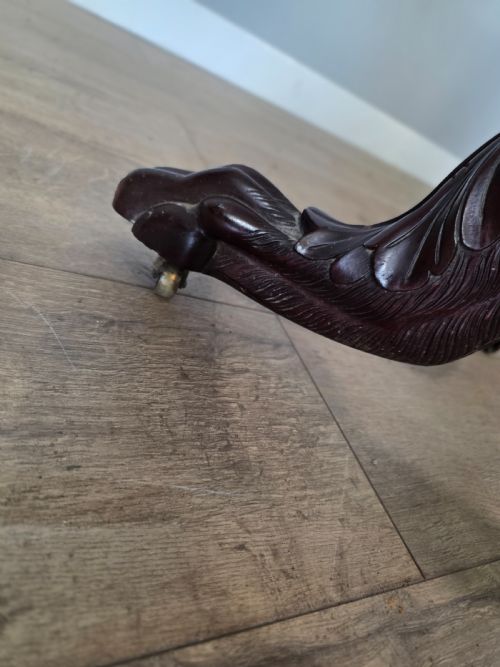 VICTORIAN 1909 MAHOGANY AMERICAN GENTLEMAN'S SHAVING STANDVANITY MIRROR STAND - ADDITIONAL PHOTO 16