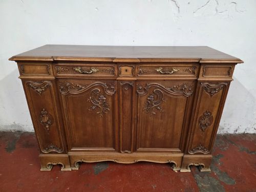 Antique French Walnut Credenza 1900s