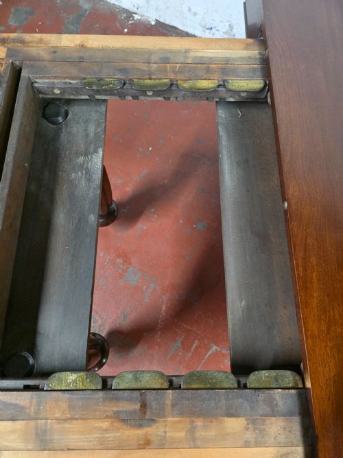 ANTIQUE LARGE WILLIAM IV MAHOGANY BANQUETEXTENDING DINING TABLE 1840S - ADDITIONAL PHOTO 12
