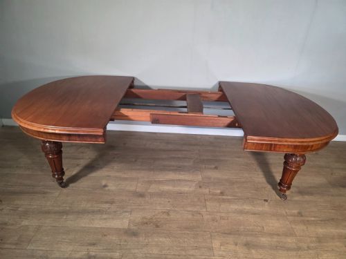 ANTIQUE VICTORIAN MAHOGANY WIND OUT TABLE 1860S - ADDITIONAL PHOTO 7
