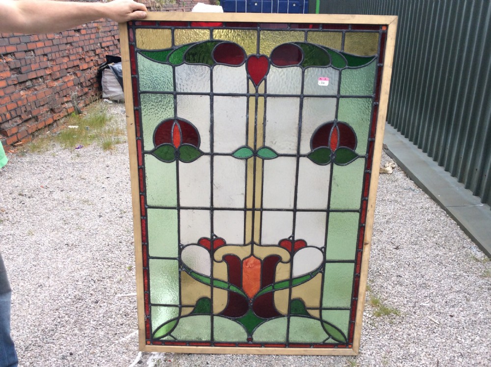 Fabulous art novae floral window