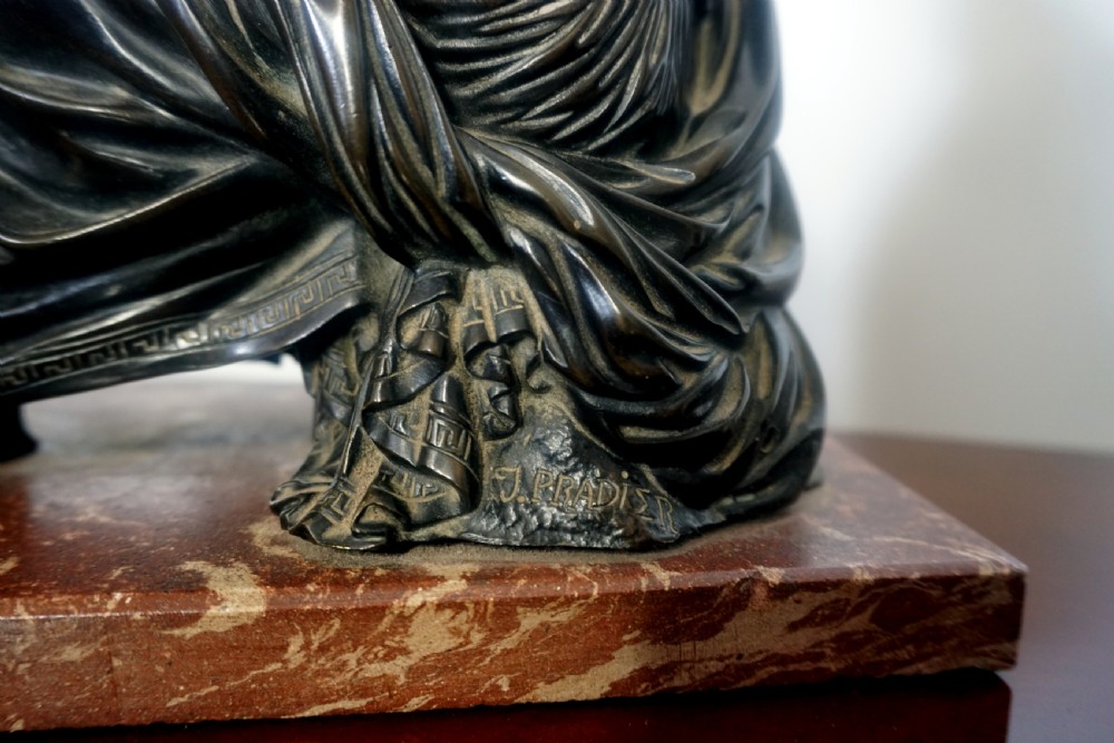 A superb well cast bronze classical figurine by J Prodier View III
