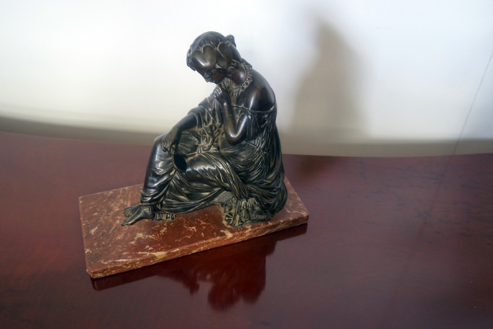 A superb well cast bronze classical figurine by J Prodier View IV