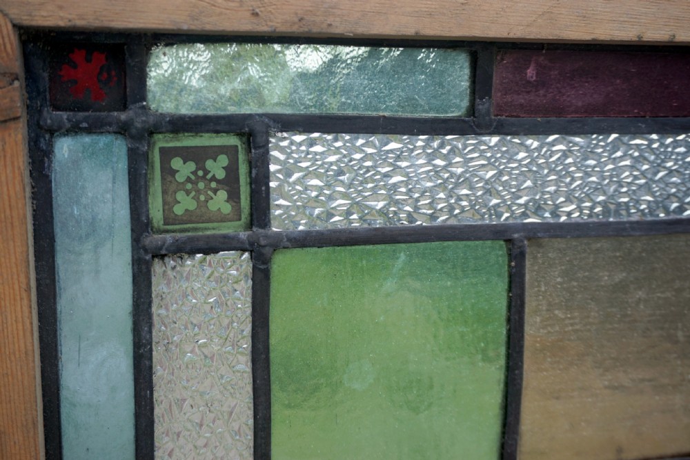 A stunning large Victorian stained glass window  View V