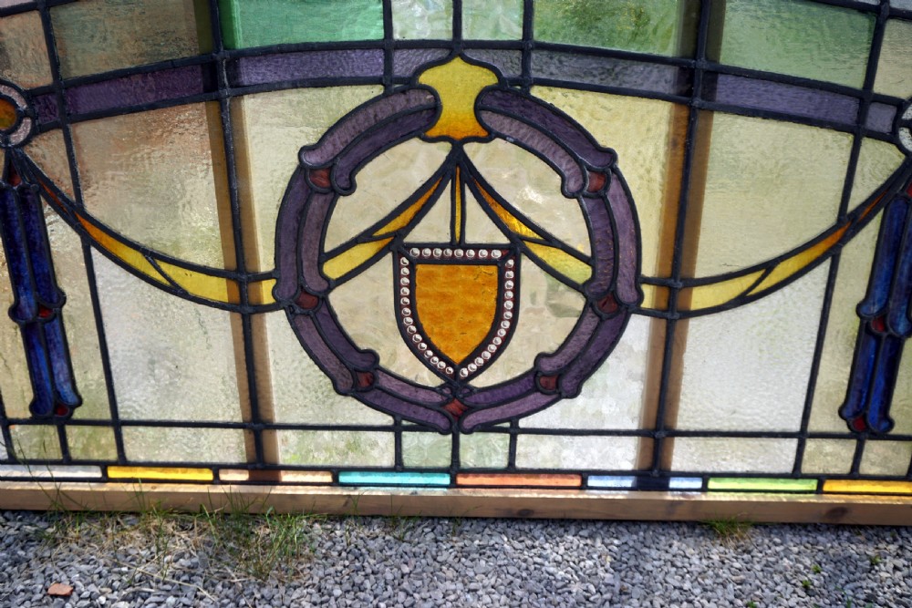 A fantastic original large stained glass window View II