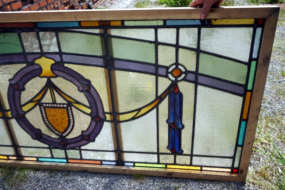 A fantastic original large stained glass window View III