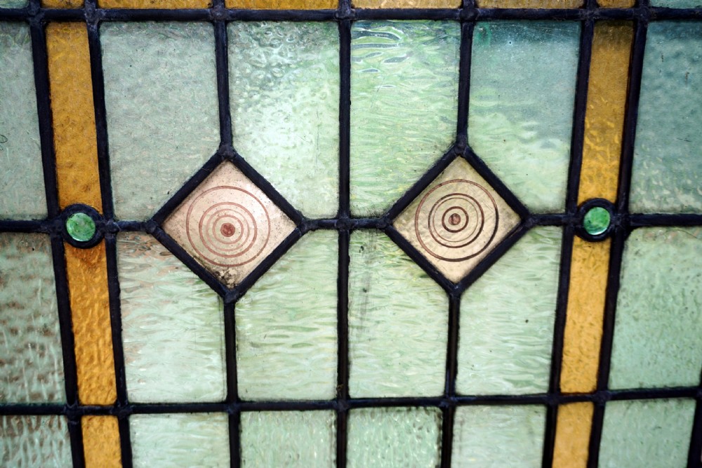 A very large and vibrant stained glass window View IV